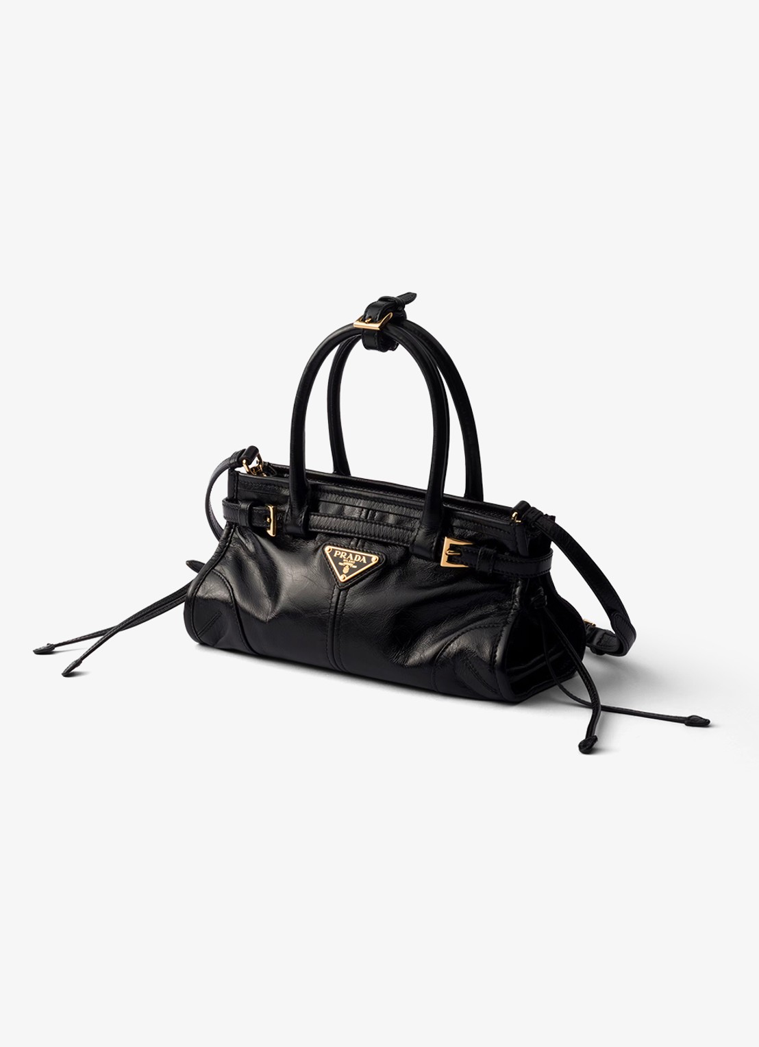 Prada Bonnie Mini handtas van kalfsleer - voorkant 6 zwart