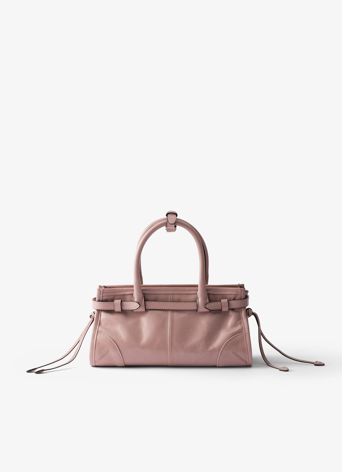 Prada Bonnie Mini handtas van kalfsleer - achterkant 3 oudroze