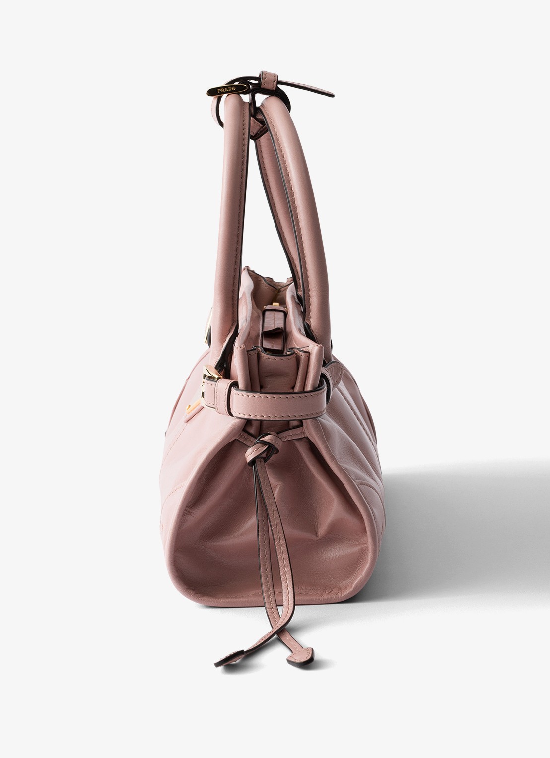 Prada Bonnie Mini handtas van kalfsleer - detail 4 oudroze