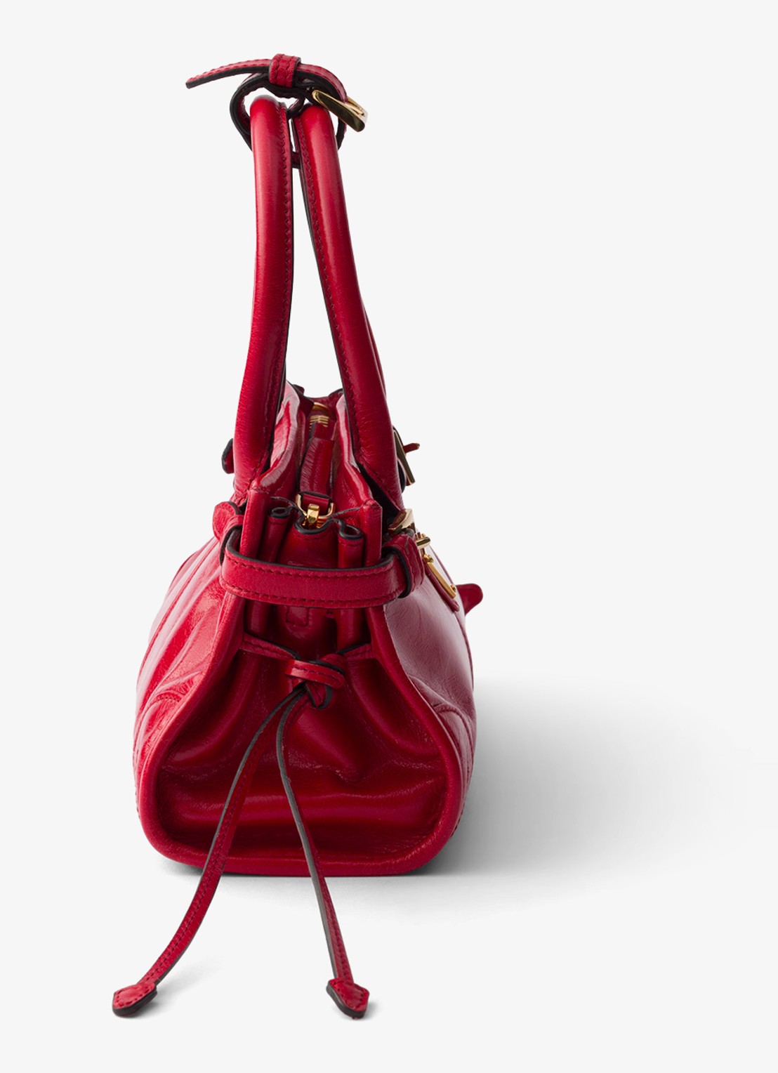 Prada Bonnie Mini handtas van kalfsleer - detail 3 rood