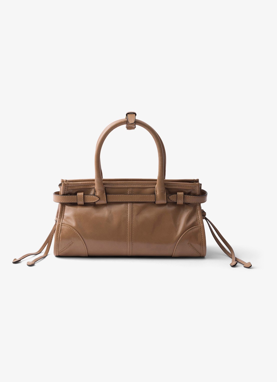 Prada Bonnie Mini handtas van kalfsleer - achterkant 6 bruin