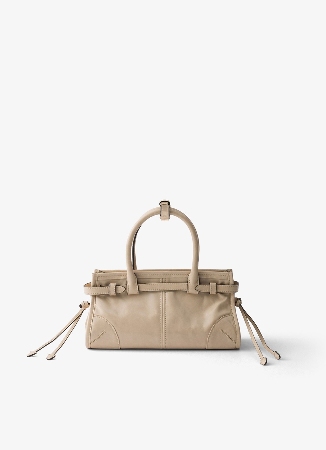 Prada Bonnie Mini handtas van kalfsleer - achterkant 7 beige