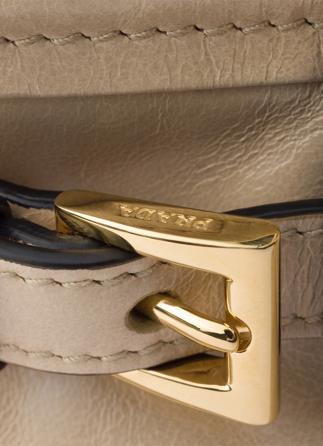 Prada Bonnie Mini handtas van kalfsleer - detail 3 beige
