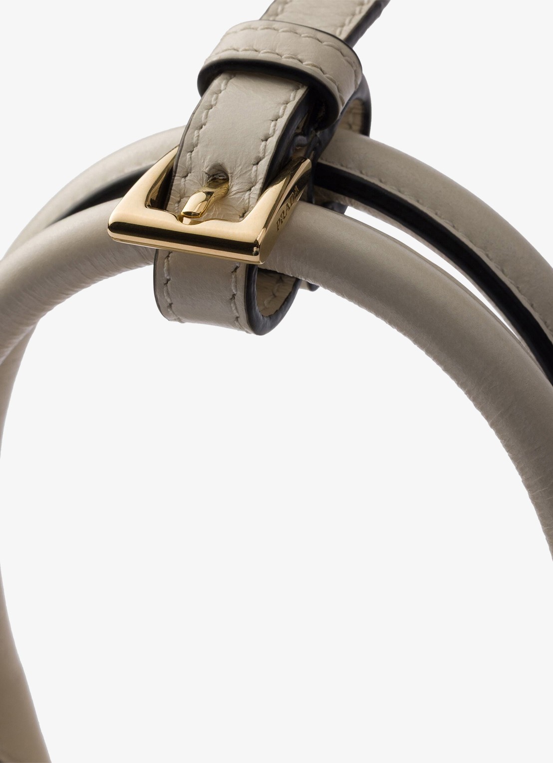 Prada Bonnie Mini handtas van kalfsleer - detail wit