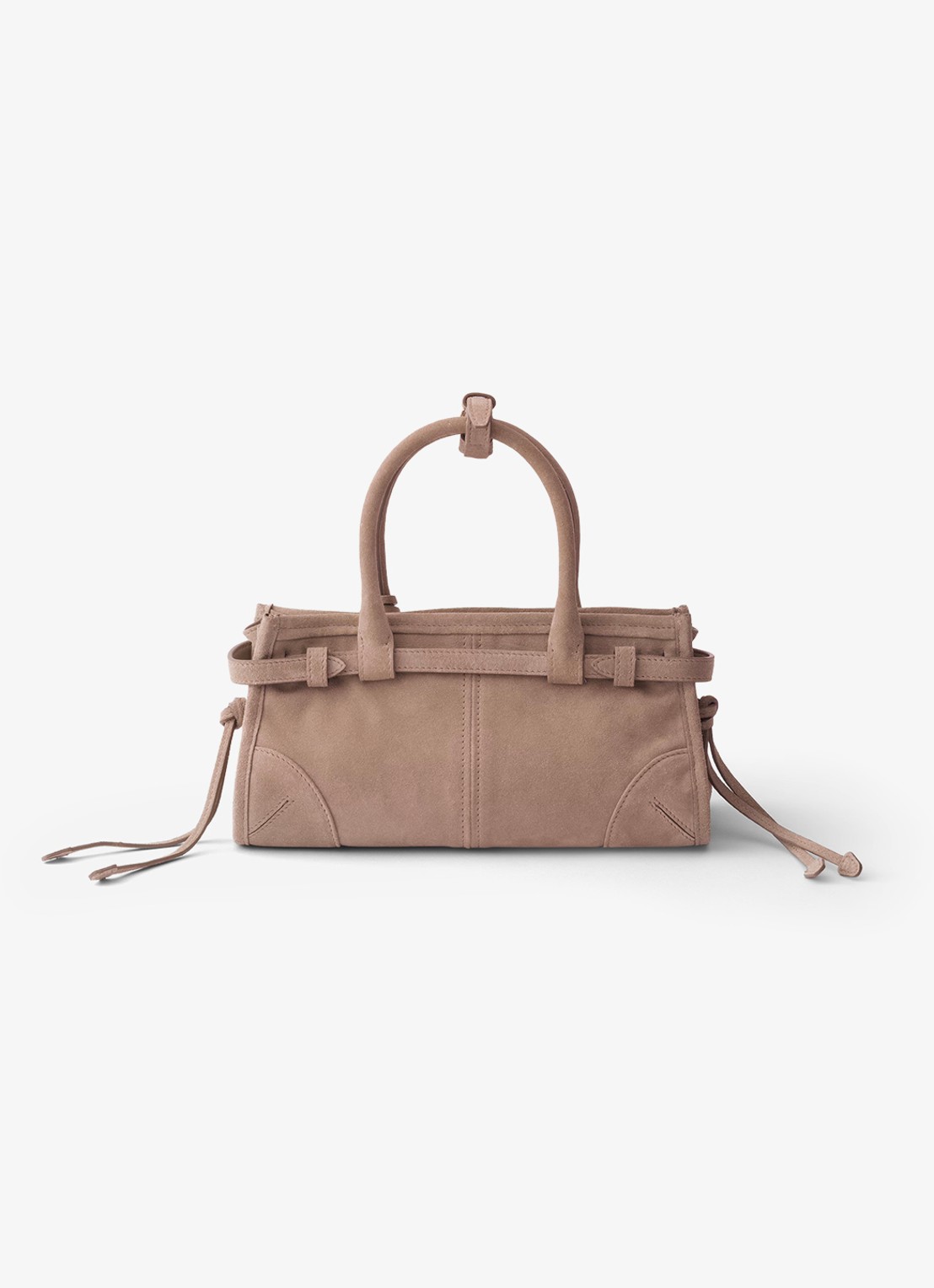 Prada Bonnie Mini handtas van kalfssuède - achterkant 7 beige