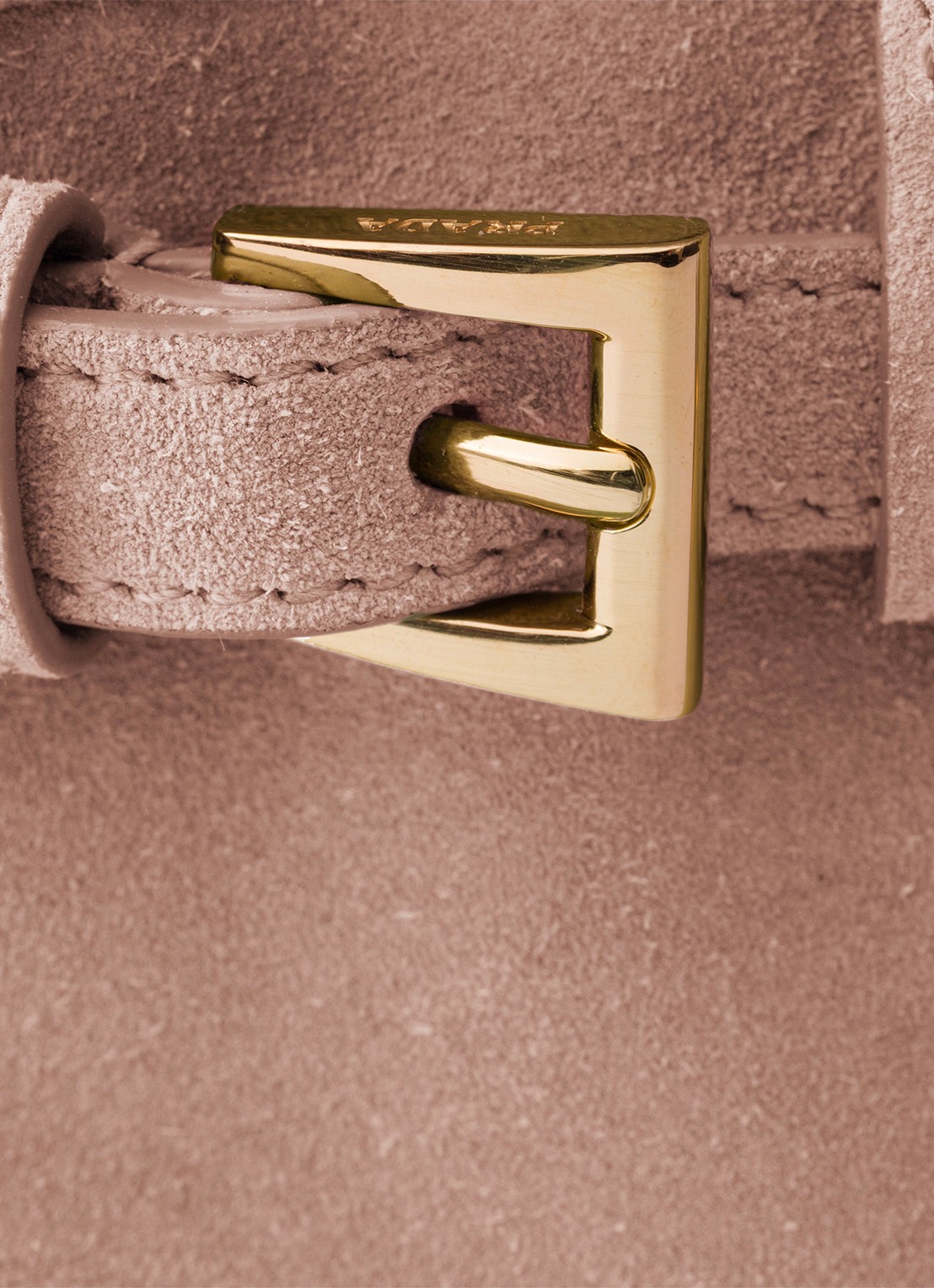 Prada Bonnie Mini handtas van kalfssuède - detail 3 beige