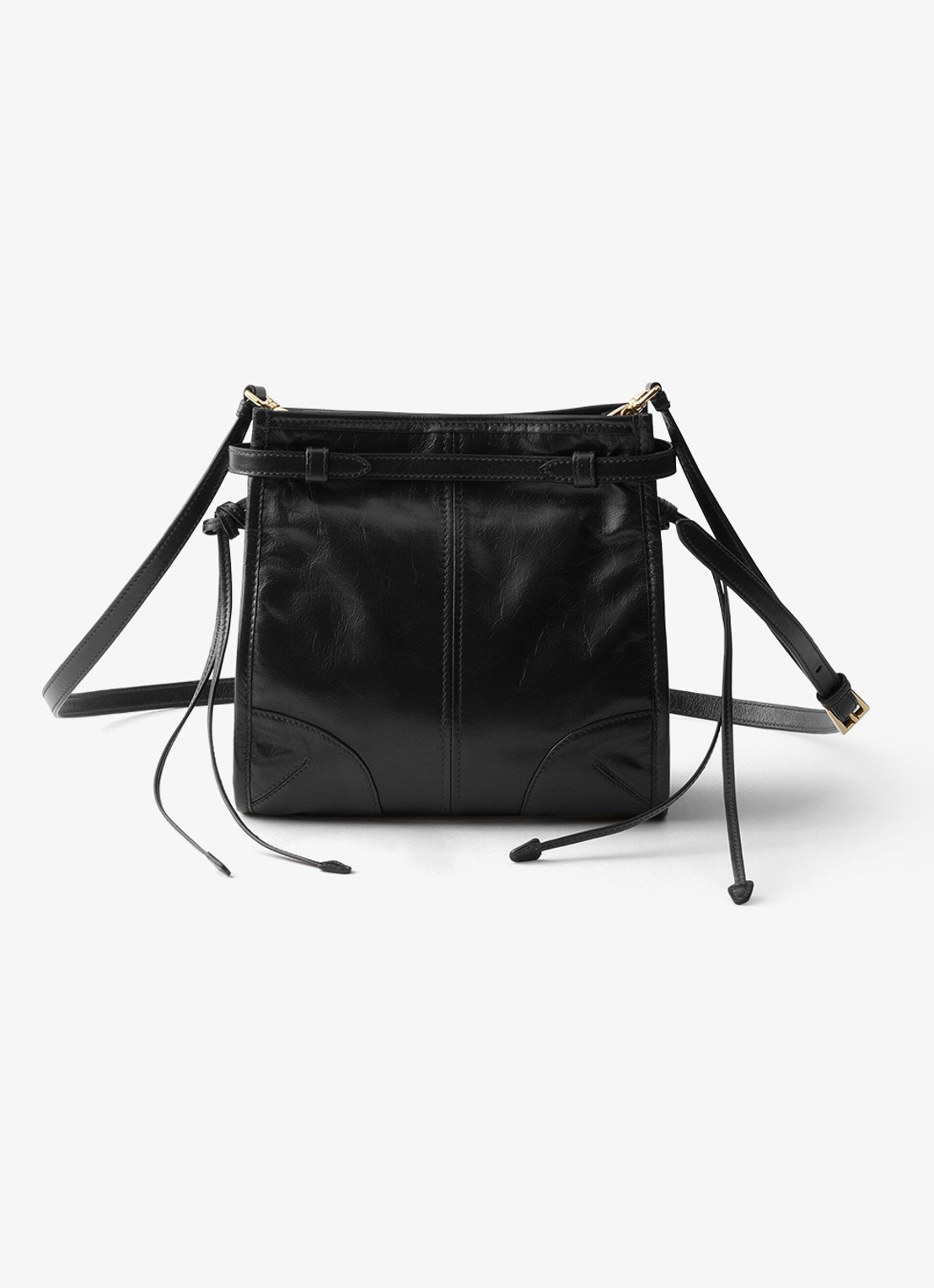 Prada Bonnie Mini schoudertas van kalfsleer - achterkant zwart