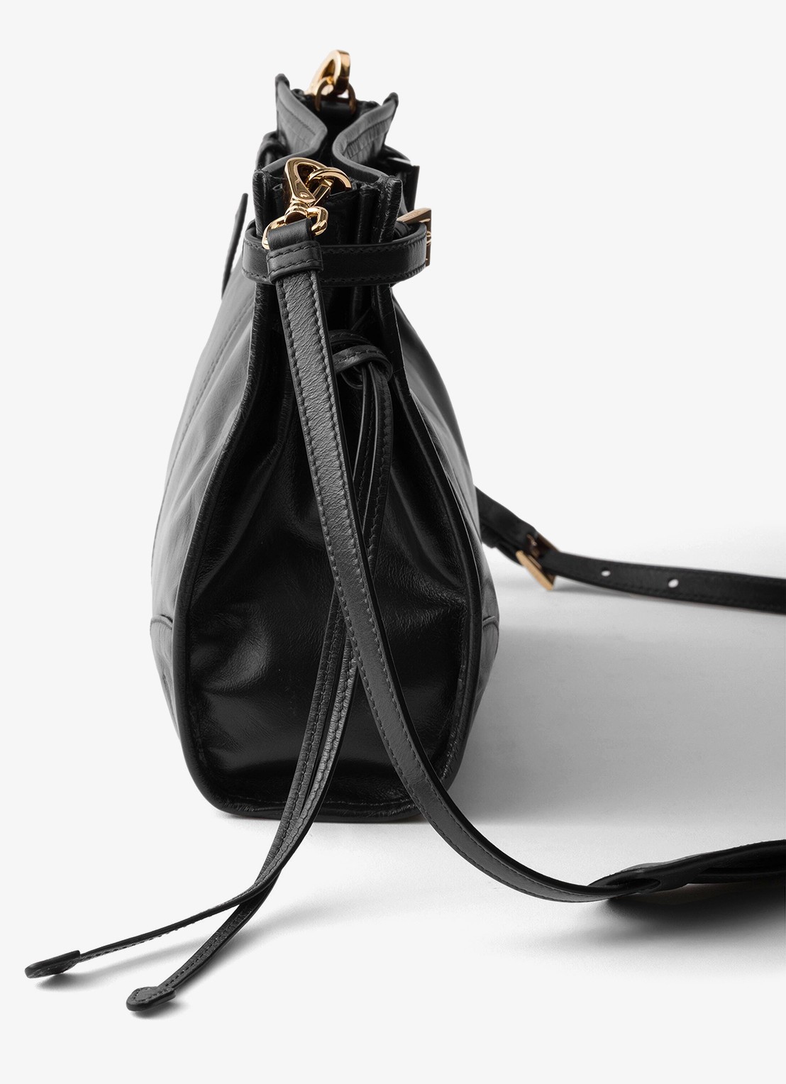 Prada Bonnie Mini schoudertas van kalfsleer - detail 2 zwart