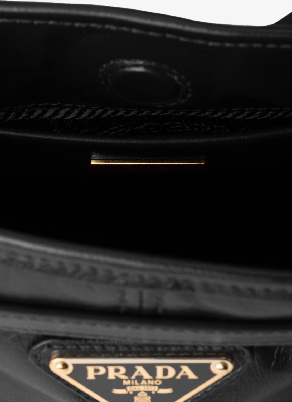 Prada Bonnie Mini schoudertas van kalfsleer - detail 3 zwart