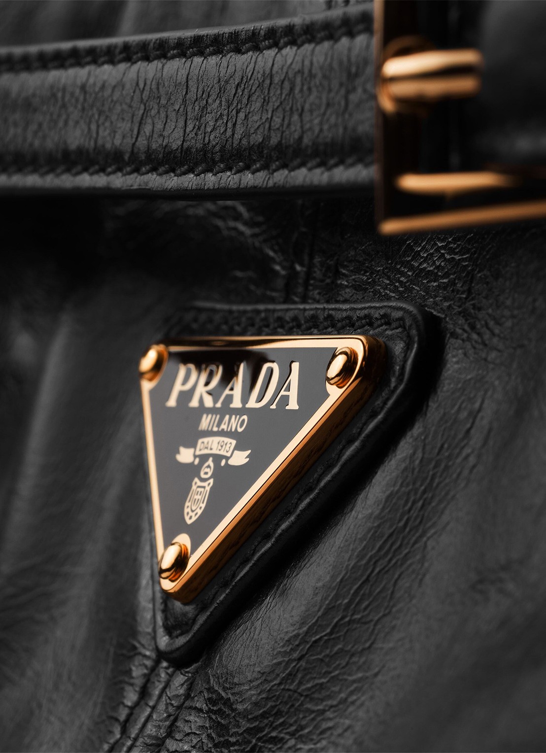 Prada Bonnie Mini schoudertas van kalfsleer - detail 4 zwart