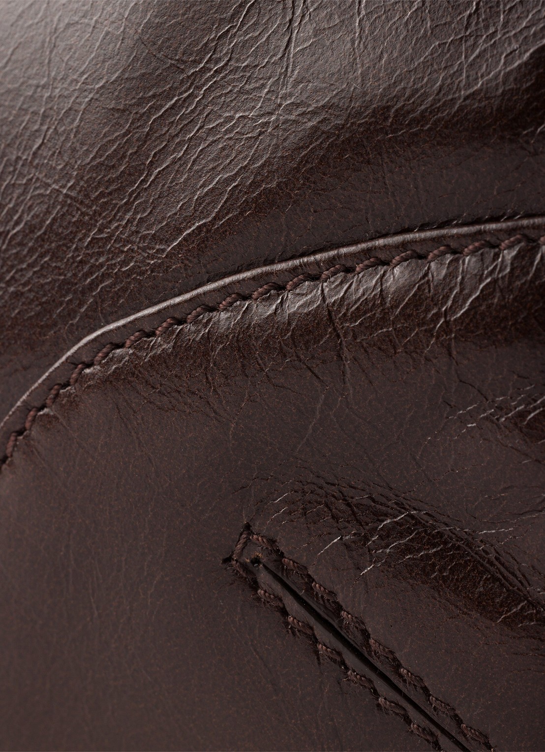 Prada Bonnie Mini schoudertas van kalfsleer - detail 6 donkerbruin