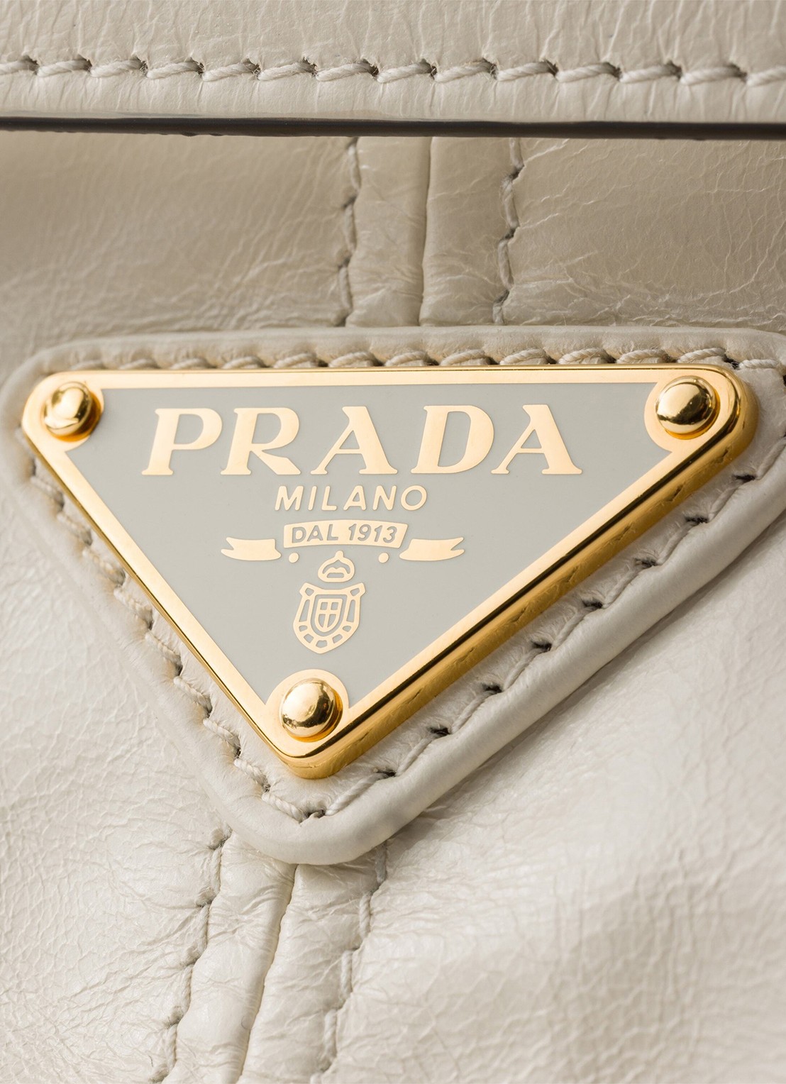 Prada Bonnie Mini schoudertas van kalfsleer - detail 5 wit