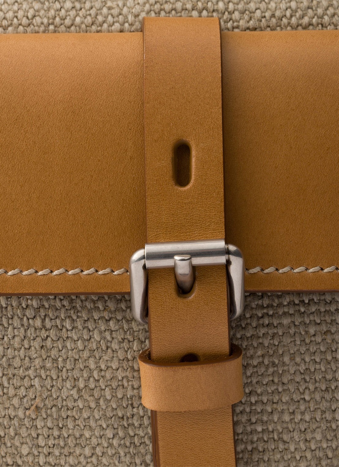 Prada Bonnie schoudertas met leren details - detail 5 zand