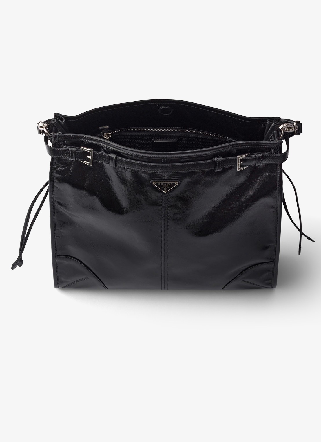 Prada Bonnie schoudertas van kalfsleer - detail 5 zwart