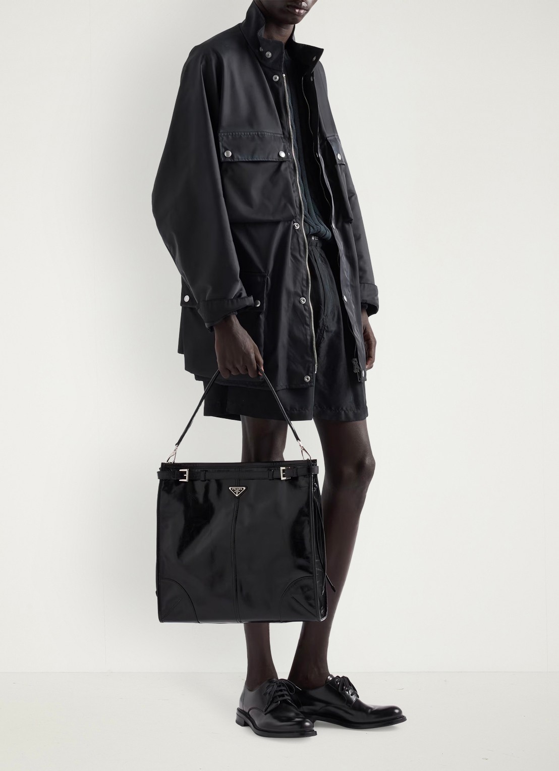 Prada Bonnie schoudertas van kalfsleer - detail 7 zwart