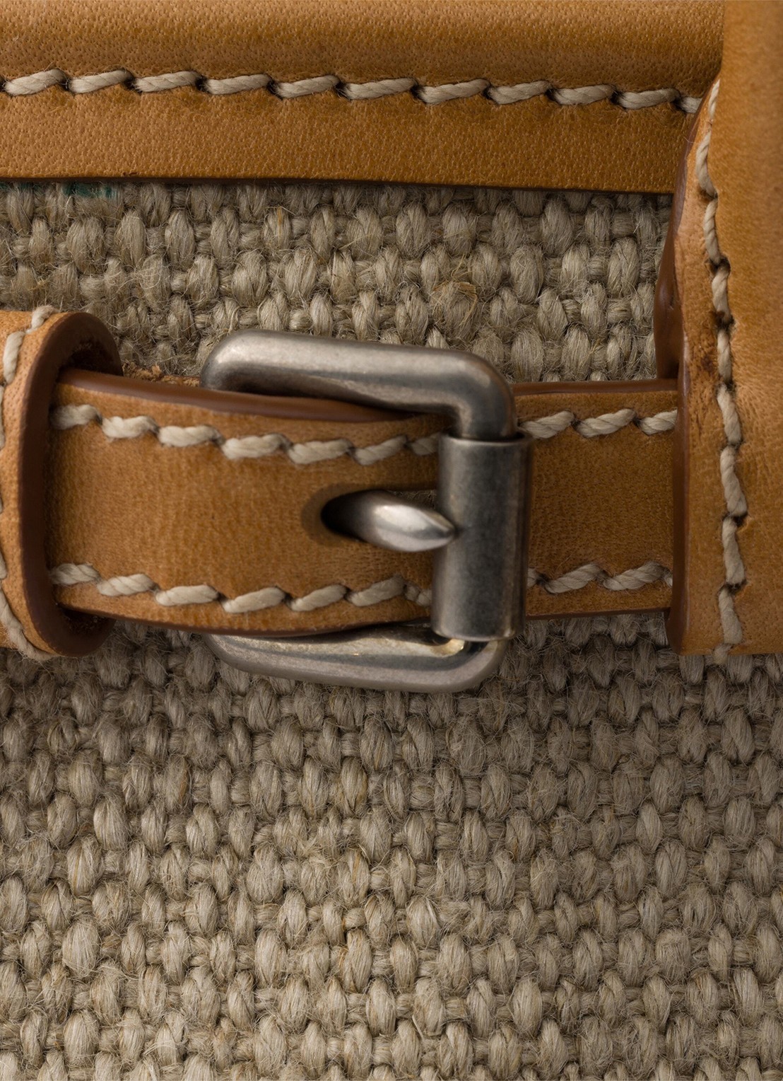 Prada Bonnie Small handtas met leren details - detail 3 zand