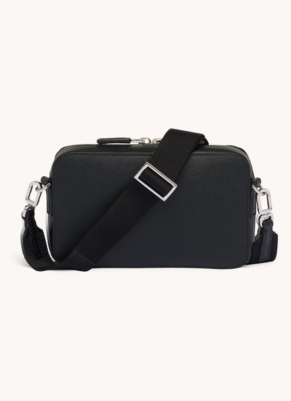 Prada Brique crossbodytas van leer - detail 4 zwart