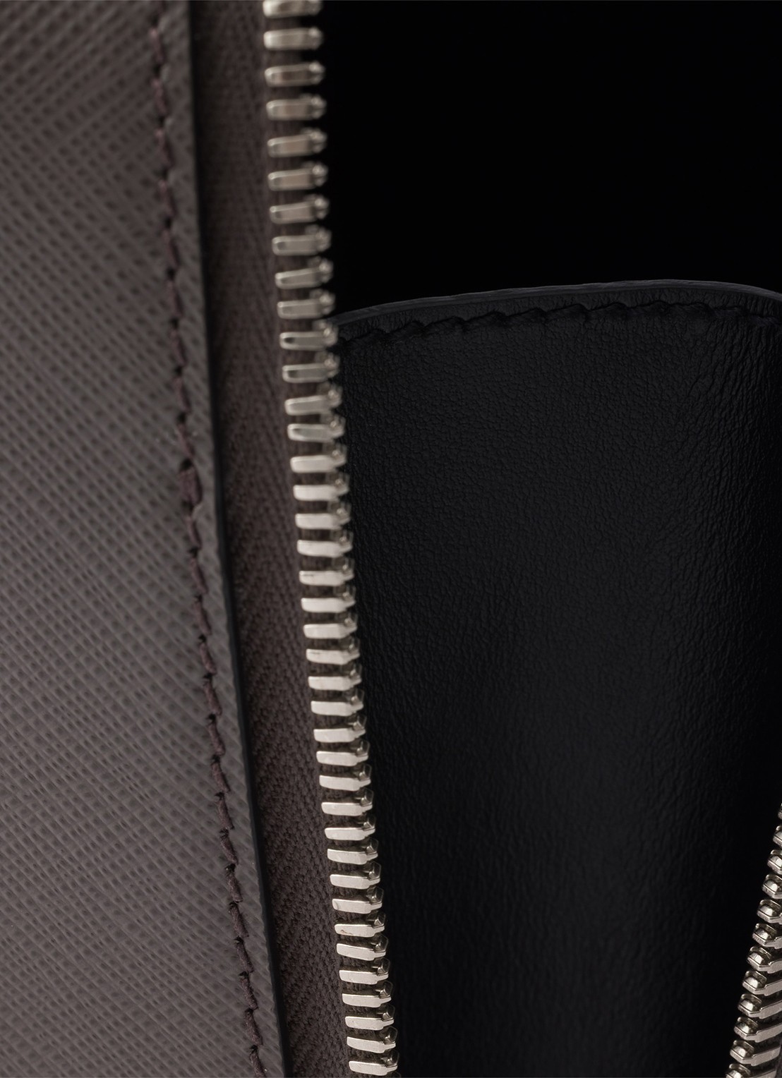 Prada Brique schoudertas van kalfsleer - detail 5 grijs