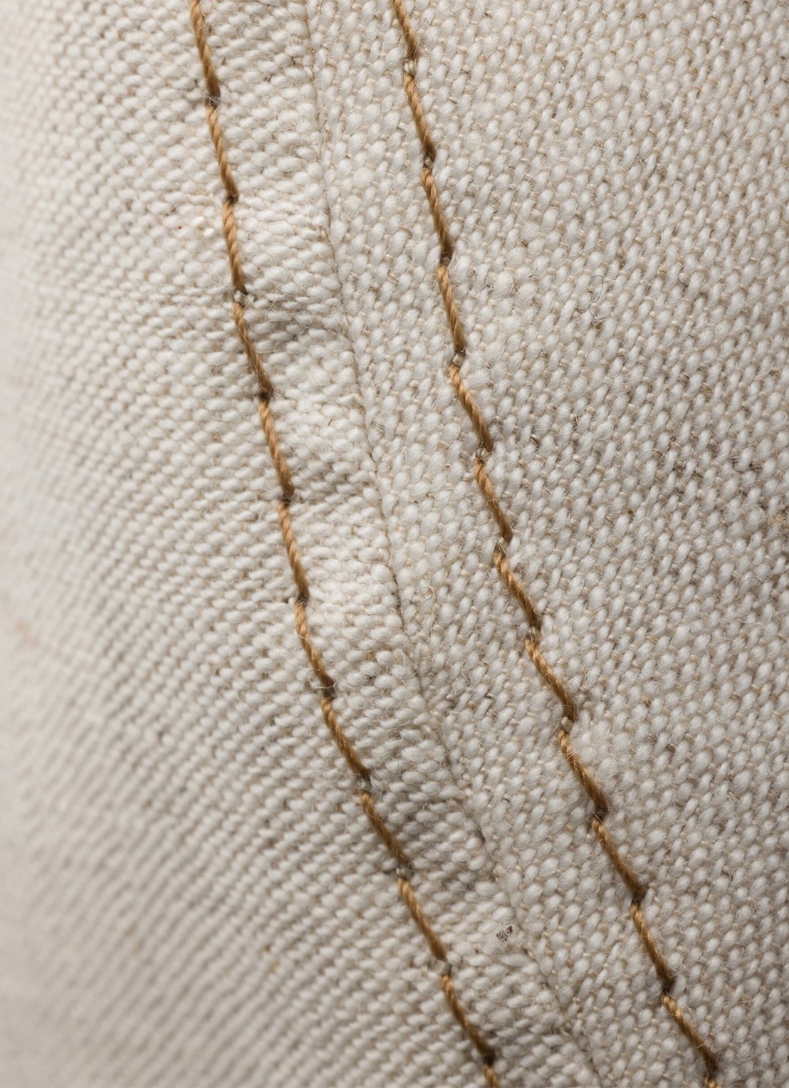 Prada Bucket hoed van denim - detail 3 gebroken wit