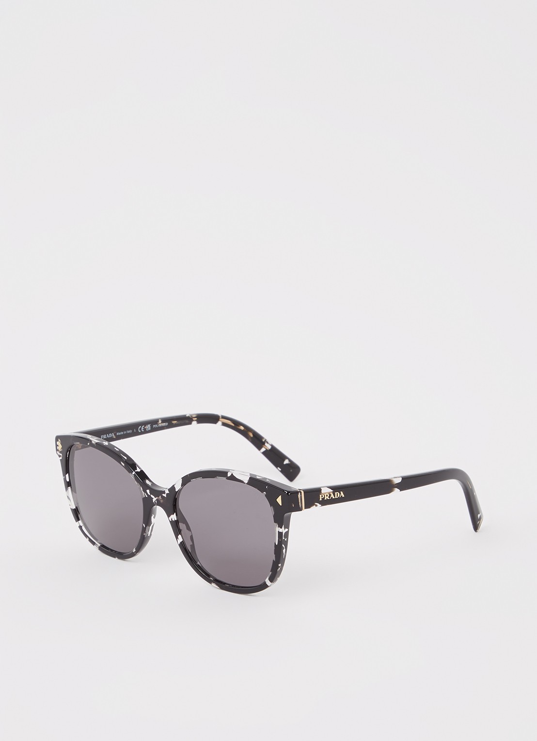 Prada Butterfly zonnebril gepolariseerd PR22ZS - voorkant zwart