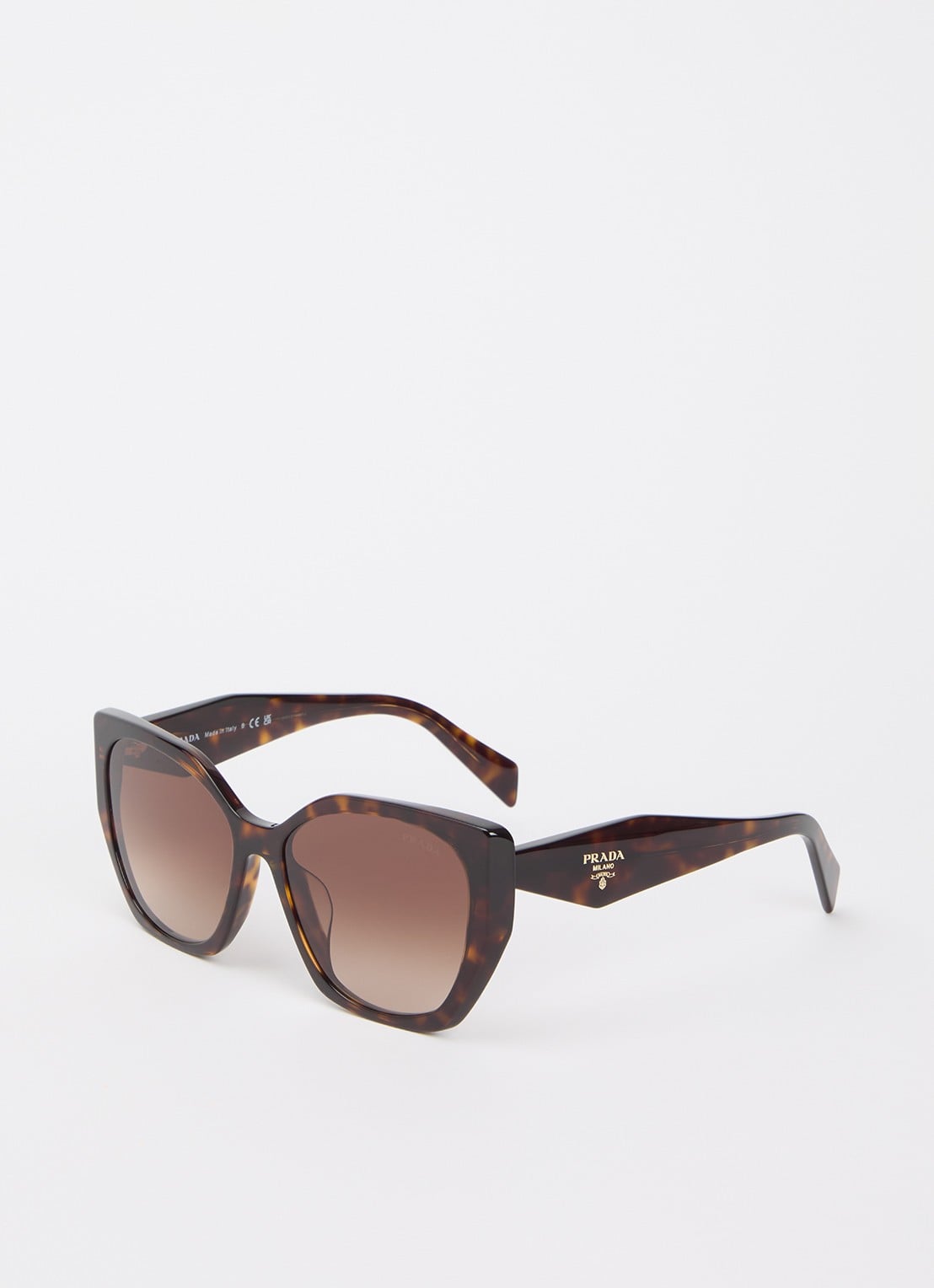 Prada Butterfly zonnebril PR 19ZSF - voorkant 4 donkerbruin
