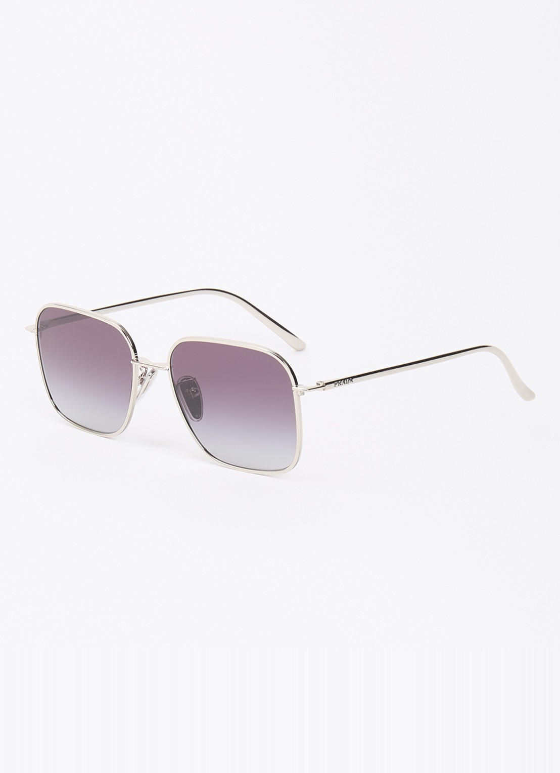 Prada Butterfly zonnebril PR C54SD - voorkant zilver