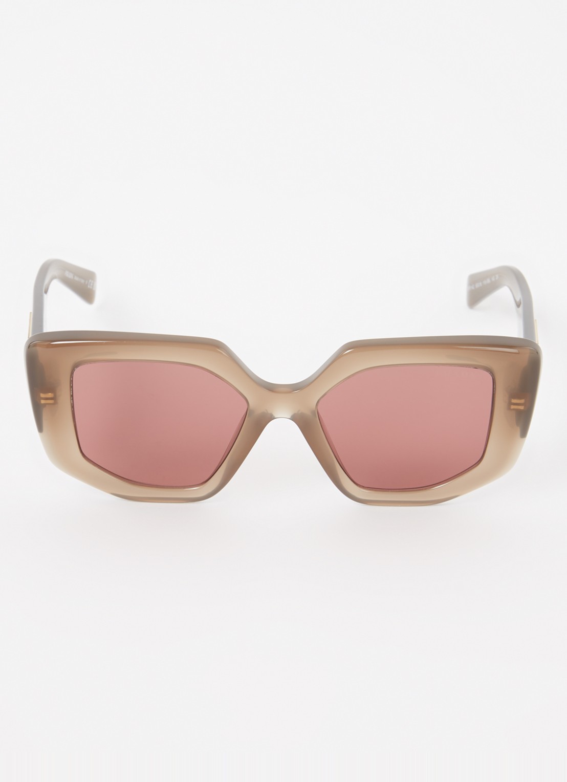 Prada Butterfly zonnebril PR14ZS  - detail lichtbruin