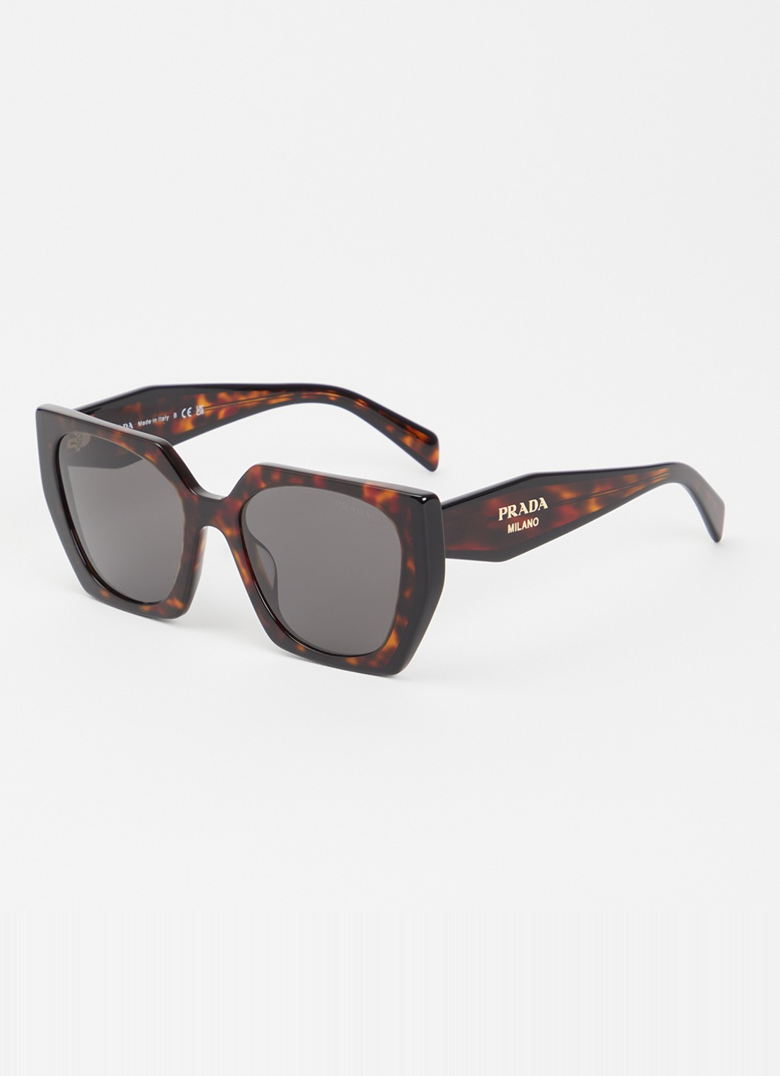 Prada Butterfly zonnebril PR15W - voorkant roodbruin