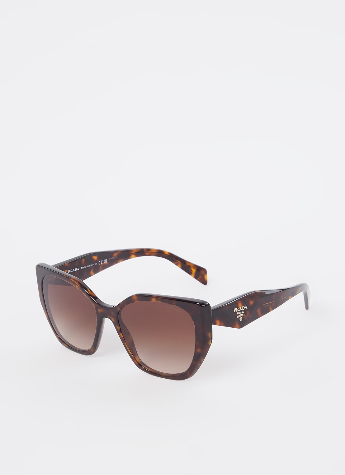 Prada Butterfly zonnebril PR19ZS  - voorkant donkerbruin