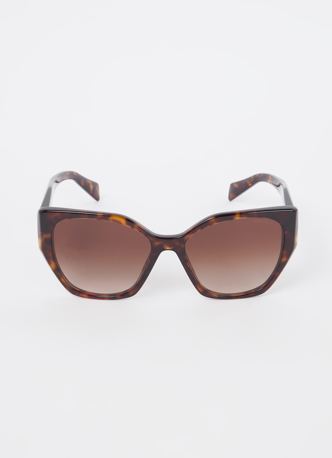 Prada Butterfly zonnebril PR19ZS  - voorkant 2 donkerbruin