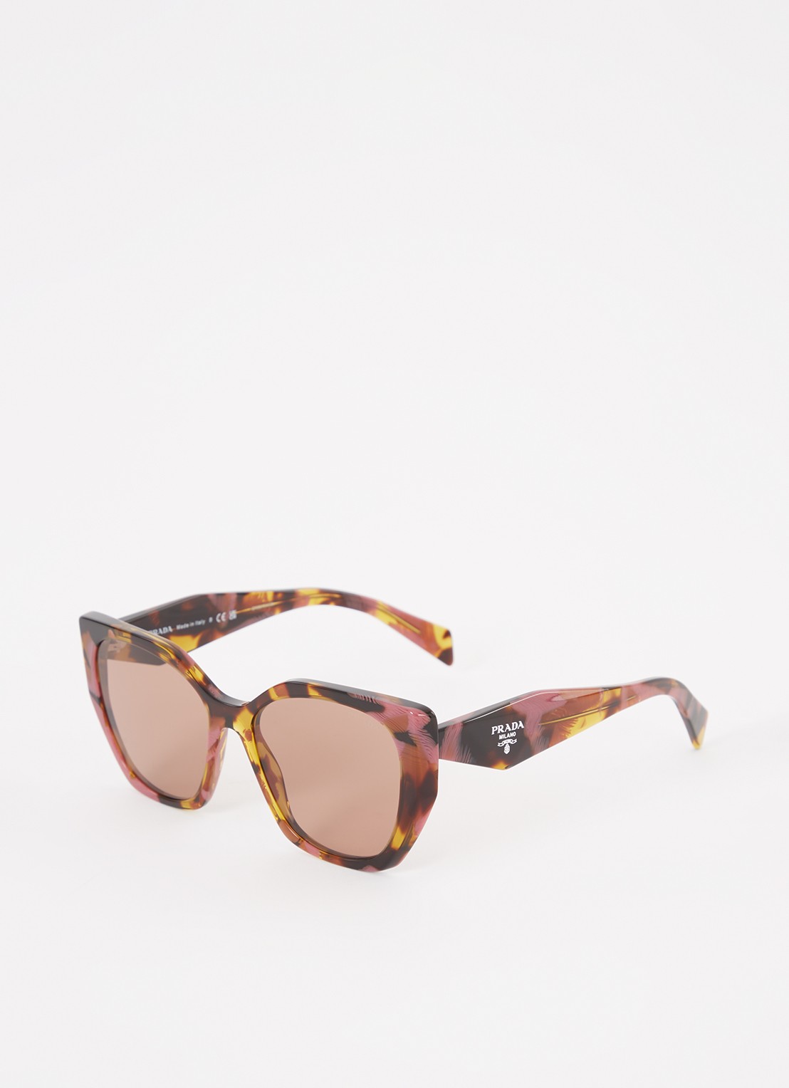 Prada Butterfly zonnebril PR19ZS - voorkant bruin