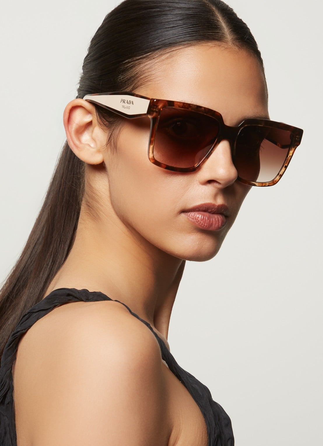 Prada Butterfly zonnebril PR24ZSF - voorkant 5 bruin