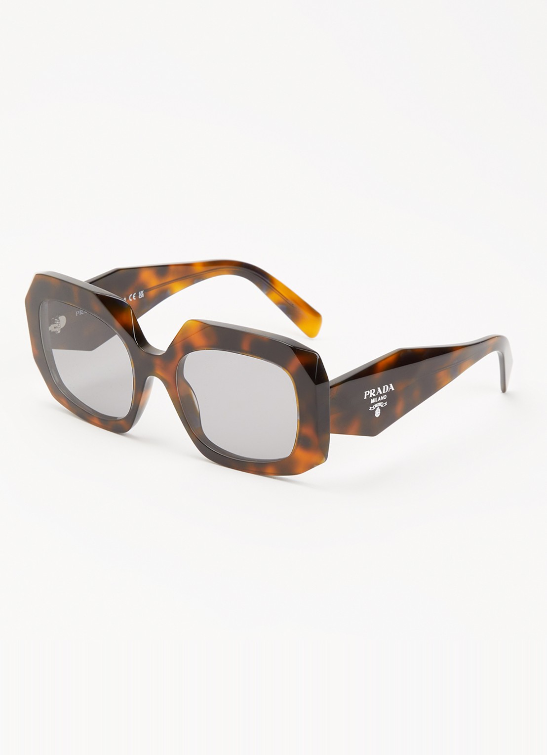 Prada Butterfly zonnebril PRB23S - voorkant donkerbruin