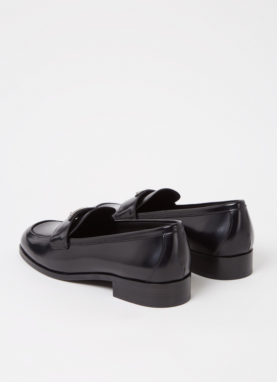 Prada Calzature Donna loafer van leer - detail 2 zwart