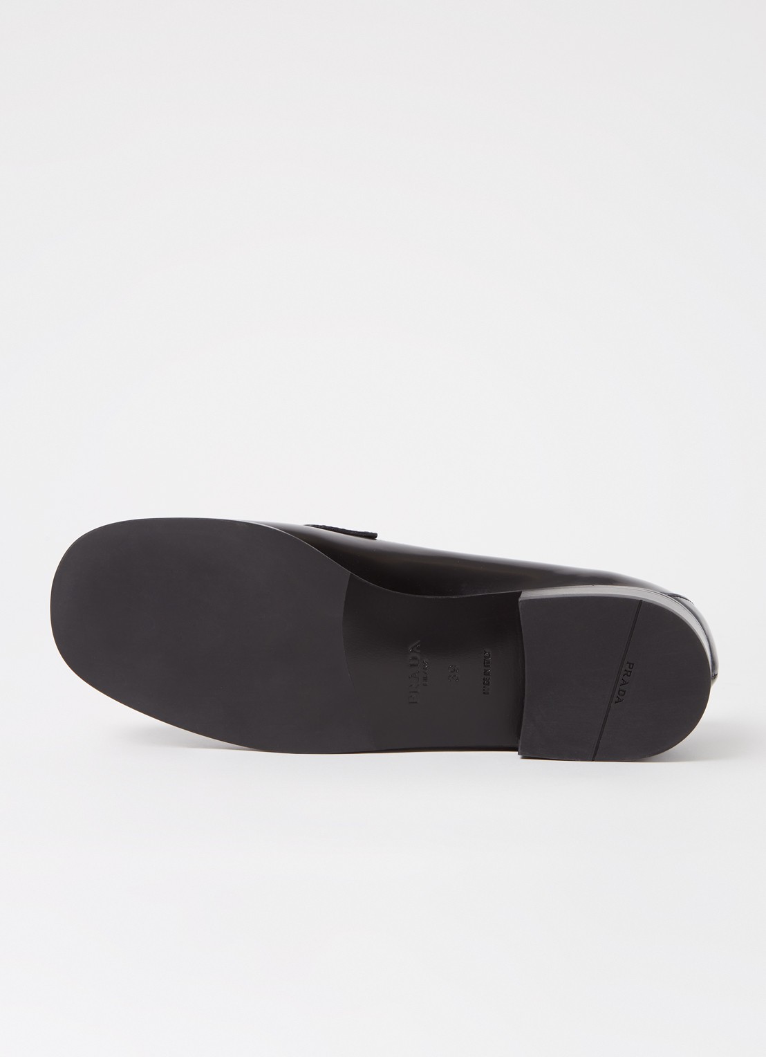 Prada Calzature Donna loafer van leer - detail 5 zwart