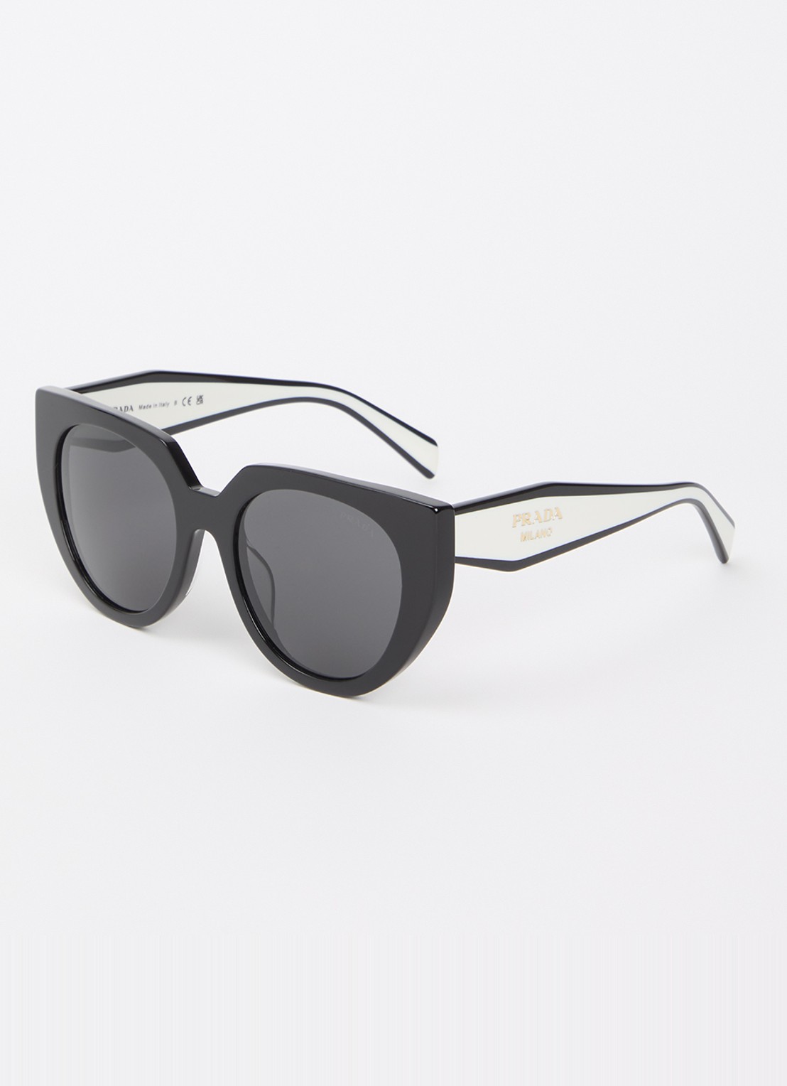 Prada Cat eye zonnebril PR 14WSF - voorkant zwart