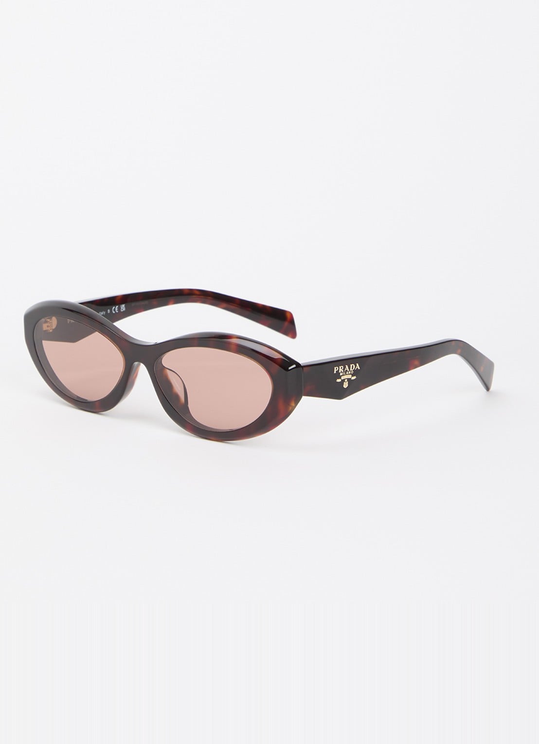 Prada Cat eye zonnebril PR 26SF - voorkant kastanjebruin