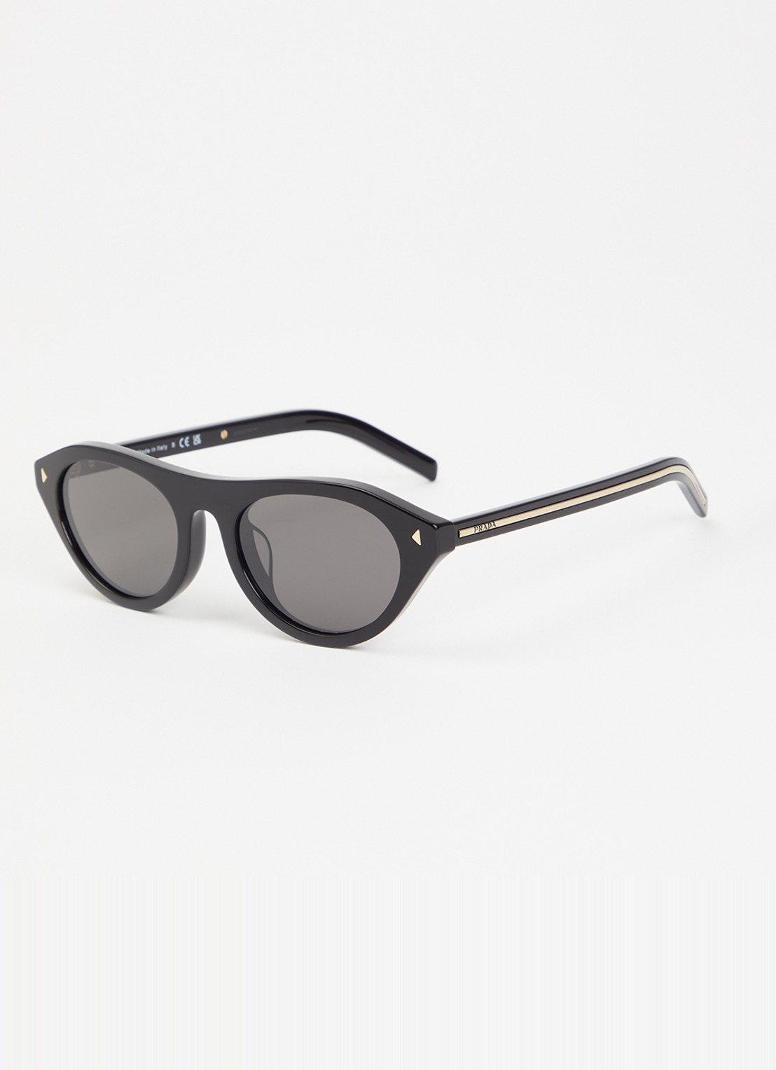 Prada Cat Eye zonnebril PR B15SF - voorkant 4 zwart