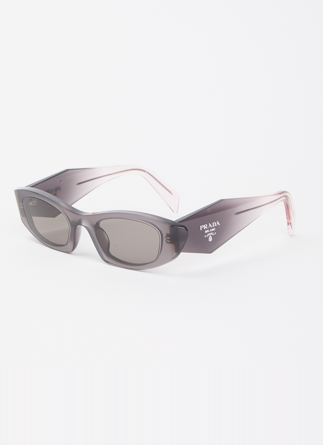 Prada Cat Eye zonnebril PR B16S - voorkant donkergrijs