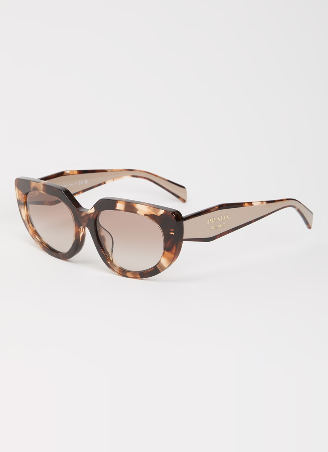 Prada Cat Eye zonnebril PR D02SF - voorkant bruin
