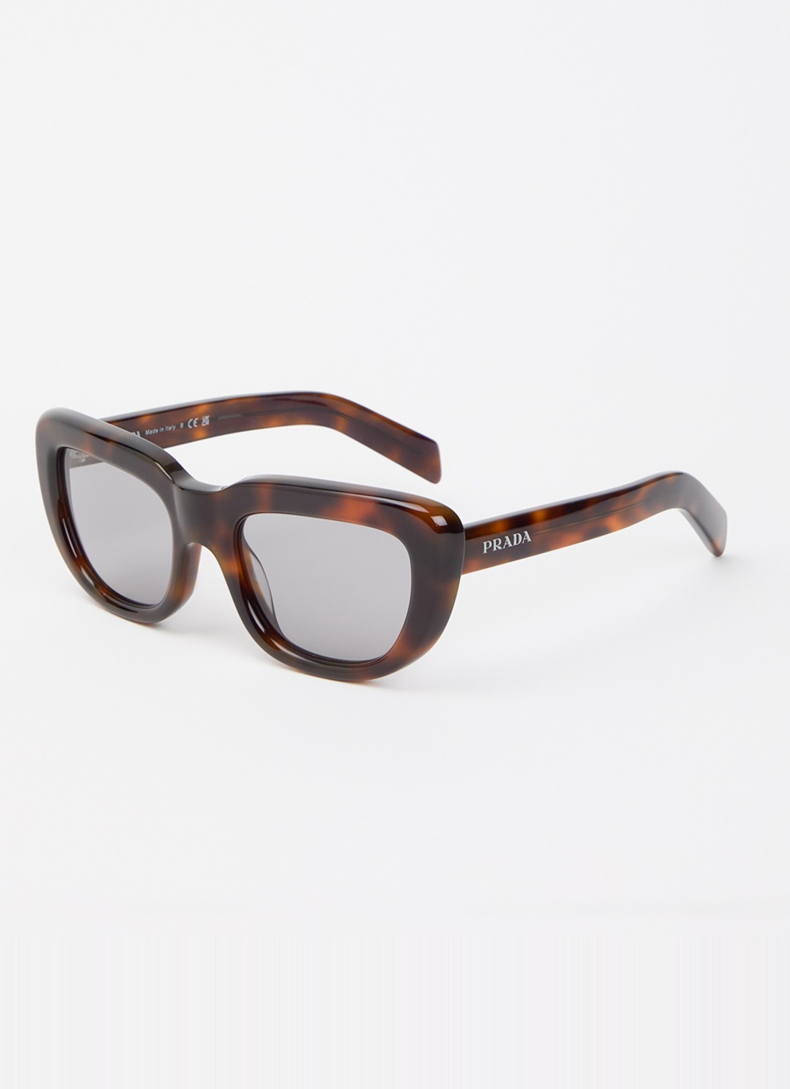Prada Cat Eye zonnebril PR D07S - voorkant 4 bruin