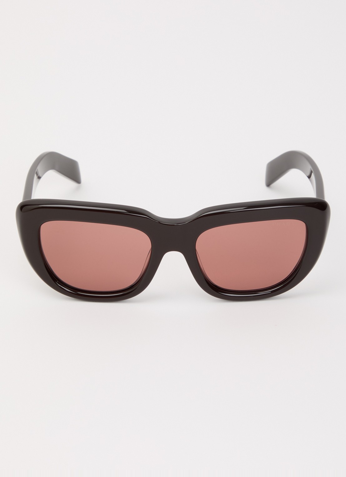 Prada Cat eye zonnebril PR D07SF - detail donkerbruin