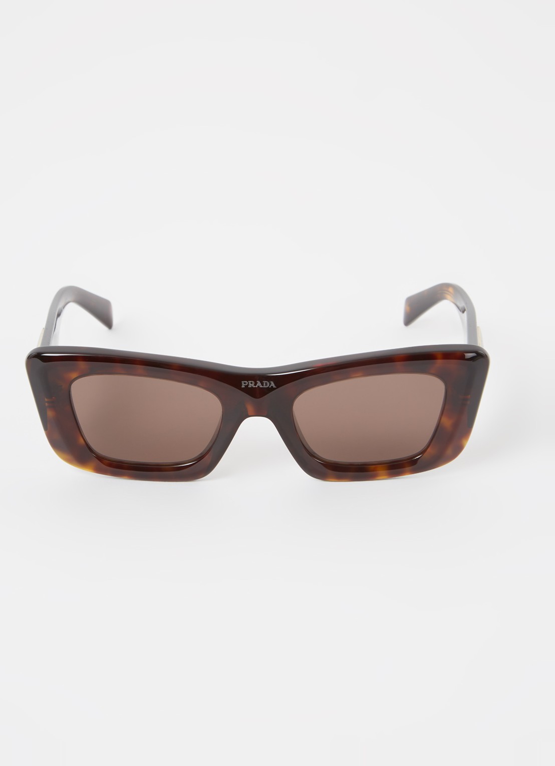Prada Cat Eye zonnebril PR13ZS  - detail 3 donkerbruin