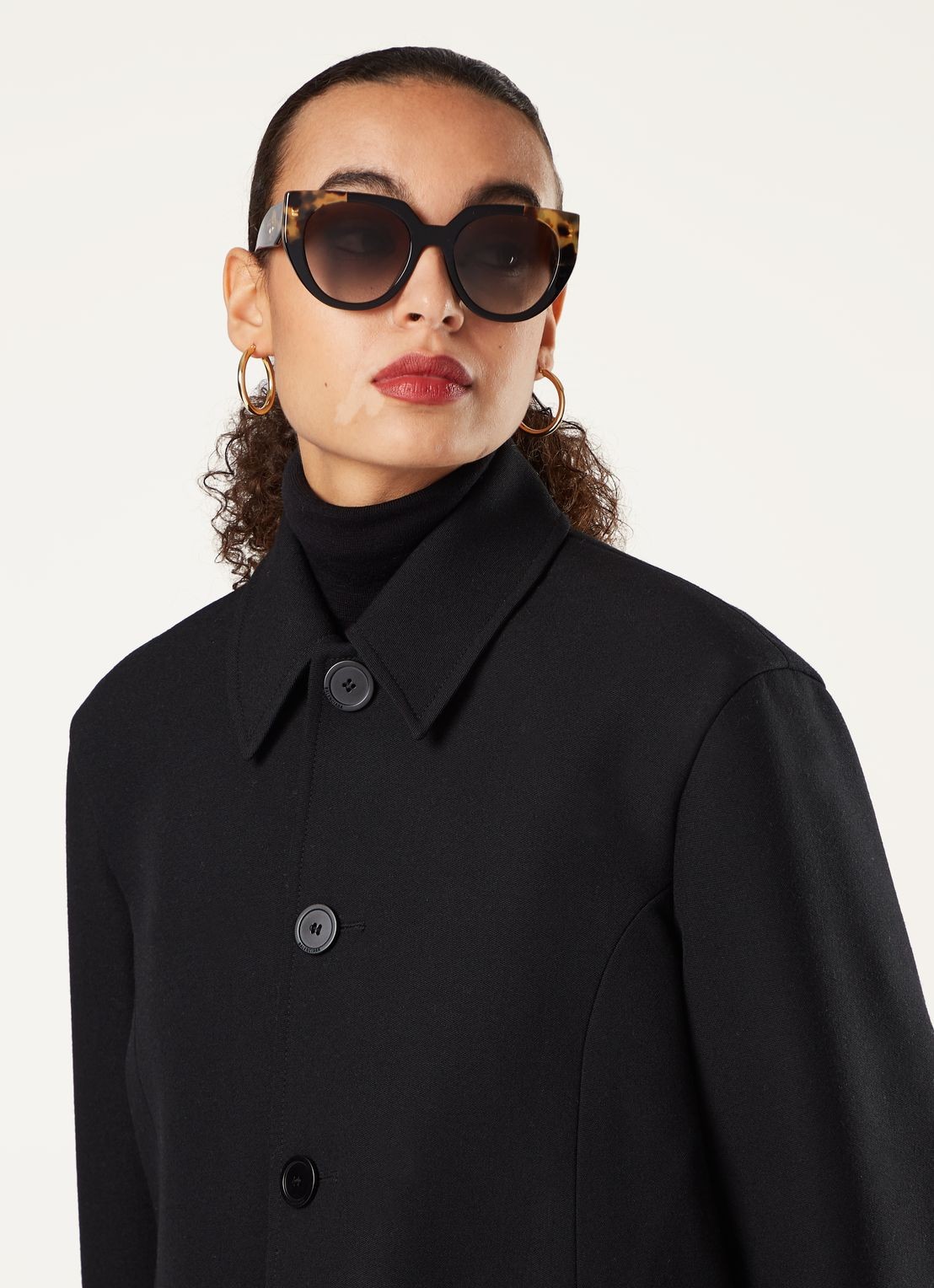Prada Cat Eye zonnebril PR14WS - voorkant 2 zwart