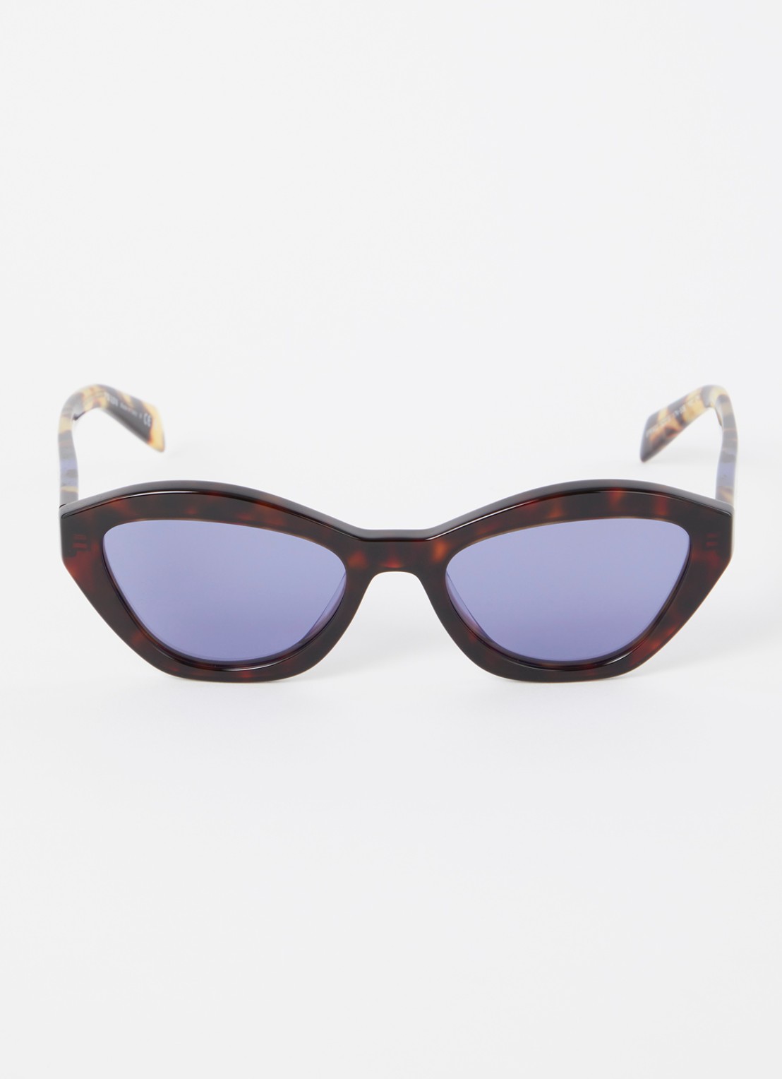 Prada Cat Eye zonnebril PRA02S - detail 3 donkerbruin