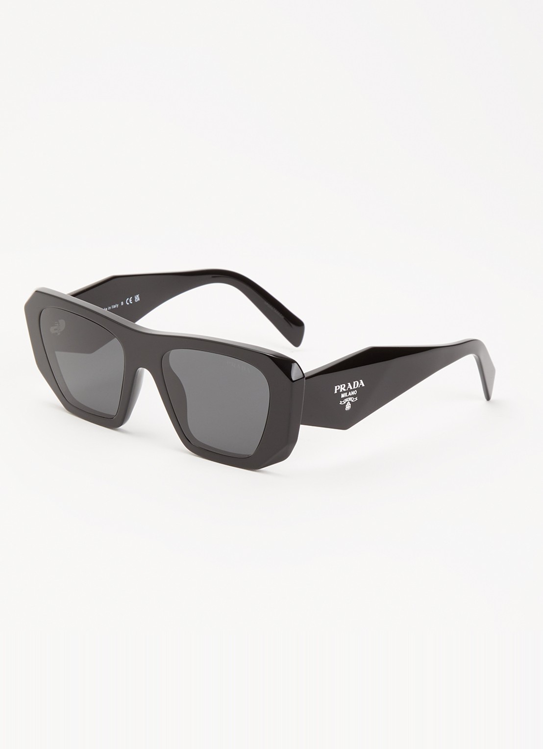 Prada Cat Eye zonnebril PRB18S - voorkant zwart