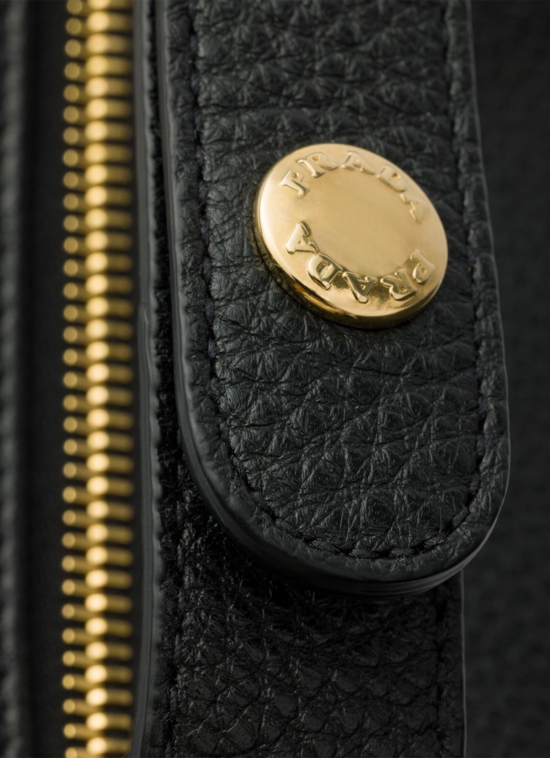 Prada Chérie Mini handtas van leer met afneembare schouderriem - detail 3 zwart