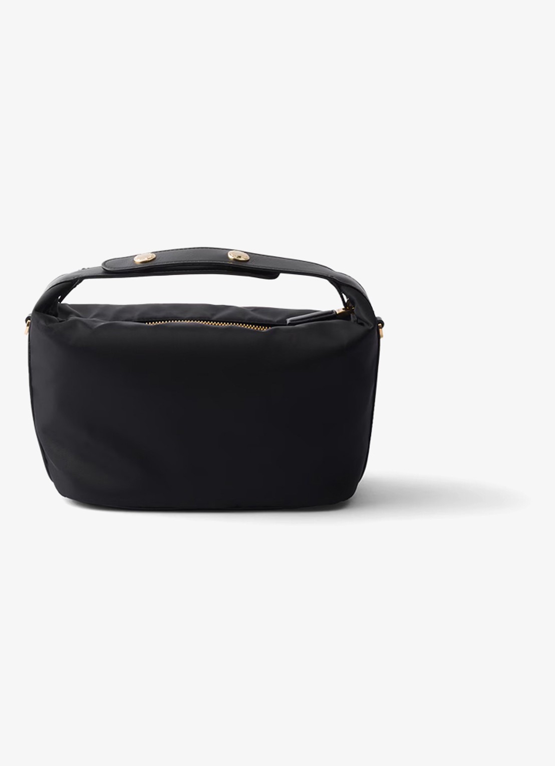 Prada Chérie Re-Nylon Mini handtas met leren details - achterkant 5 black