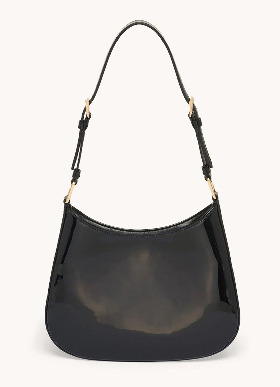 Prada Cleo schoudertas van lakleer - detail 3 zwart