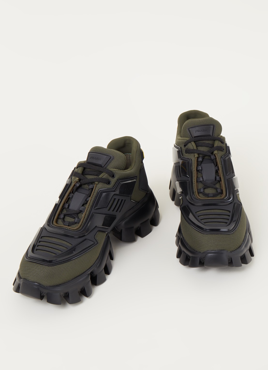 Prada Cloudbust Thunder sneaker met mesh details - detail 3 donkergroen